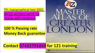 TFL topographical assessment test 2021Mock test with MCQS section [upl. by Nnyleimaj]