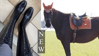 Meine neuen Reitstiefel 😍Mit Polo Schnürung [upl. by Aihsenyt]