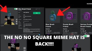 OUTDATEDTHE NO NO SQUARE MEME HAT IS BACK ROBLOX [upl. by Nimsaj]