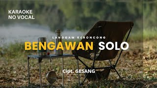 BENGAWAN SOLO karaoke  nada Pria [upl. by Livvi]