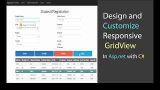 How to Design and Customize Responsive Gridview in aspnet  bootstrap [upl. by Murvyn572]