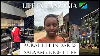 RURAL LIFE IN TANZANIA 🇹🇿 REAL STREETS OF DAR ES SALAAM  NIGHT LIFE [upl. by Bozovich416]