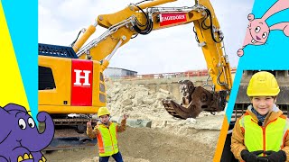 Moritz und die Maschinen Auf der Baustelle mit Bagger  Der Elefant  WDR [upl. by Ailehpo187]