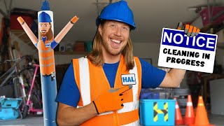 Handyman Hal fixes the Garage Door  Tools for Toddlers with Hal the Handyman [upl. by Irrot642]