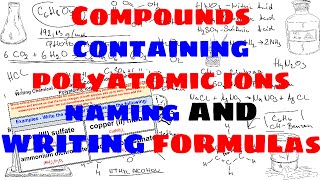 Compounds Containing Polyatomic Ions  Naming and Writing Chemical Formulas [upl. by Navek]