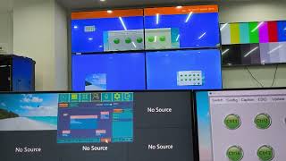 Av over IP system with KVM workstation controls video wall and the PC [upl. by Madancy106]