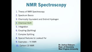 NMR  4 Chemical Shift [upl. by Gardener700]