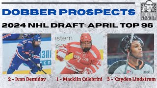 2024 NHL DRAFT RANKING MEETING  DobberProspects April Top 96 Scouts Roundtable [upl. by Rebmyt161]