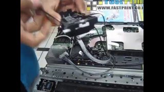 How to disassemble the printer DCP J125 to replace the printer head [upl. by Gesner]