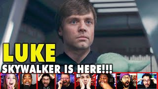 Reactors Reaction To Seeing Luke Skywalker On The Mandalorian Season 2 Episode 8  Mixed Reactions [upl. by Llehcam]