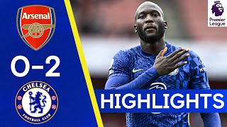 Arsenal 02 Chelsea  Lukaku is back with a bang 🔥  Highlights [upl. by Nitsraek]