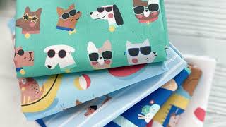 Stitch Up Fun With Nina Ghataoras Puppy Pool Party Using Dashwood Studio Fabric [upl. by Coats]