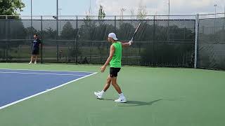 Grigor Dimitrov forehand backhand from backhand perspective Rogers cup 2022 [upl. by Trevethick914]