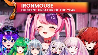 VShojo react to Mouse winning Content Creator of the Year at the Game Awards [upl. by Enelyad55]