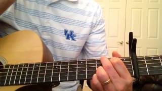 Troubadour by George Strait Easy Beginner Guitar Lesson [upl. by Hartzel]