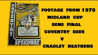 Speedway  Coventry v Cradley Midland Cup 1979 [upl. by Ahsimek]