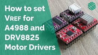 How to set VRef for A4988 and DRV8825 stepper motor drivers [upl. by Nero133]