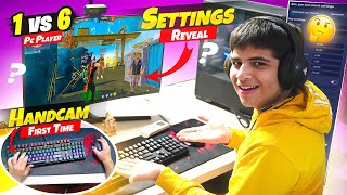 FREE FIRE PC GAMEPLAY  FREE FIRE HANDCAM PC  NONSTOP BHAI CHALLENGE ME 😨1 VS 6 Pc 💻 TUFAN FF [upl. by Anaujal429]