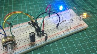 Electronica practica y basica 3 Leds intermitentes con 555 [upl. by Etnaid]