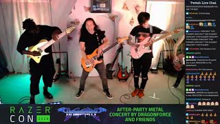 Herman Li Tosin Abasi Tim Henson  Through the Fire and Flames Live Razer Con Part 44 [upl. by Ttsepmet]