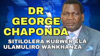 DR CHAPONDA TIKUBWELERA KU ULAMULIRO WANKHANZA [upl. by Rubio]