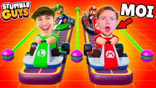 Jai Affronté Kevko sur les Map MARIO KART de Stumble Guys [upl. by Roeser]