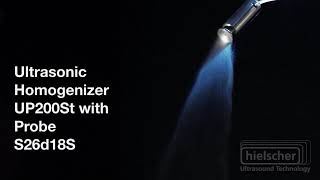 Ultrasonic NebulizingSprayingAtomization using a Hielscher UP200St [upl. by Esilahs36]