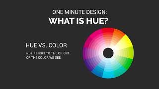 One Minute Design What Is Hue [upl. by Elleirb669]