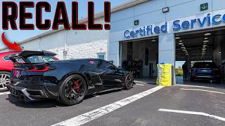 C8 Corvette Z06 BACK to the dealership for a RECALL Maintenance AND wire harness RUBBING on frame [upl. by Willa]