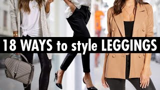 18 Stylish Ways to Wear Leggings mustsee [upl. by Ozner]