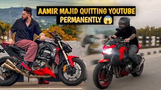 Aamir Majid Quitting YouTube Permanently 😱  Jannu Stuntz trolled the Uk07 Rider [upl. by Katine452]