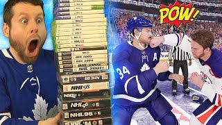 Winning a FIGHT on EVERY NHL video game [upl. by Ziana917]