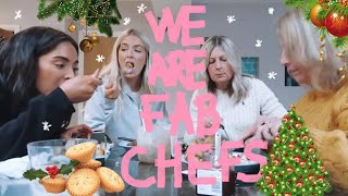 MAKING OUR MUMS A VEGAN CHRISTMAS DINNER  Sophia and Cinzia [upl. by Goldarina]