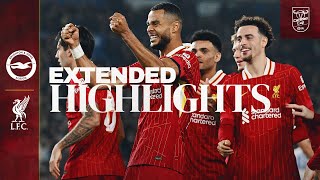 Extended Highlights FIVE Goals as Gakpo amp Diaz Secure QuarterFinals  Brighton 23 Liverpool [upl. by Quenby]