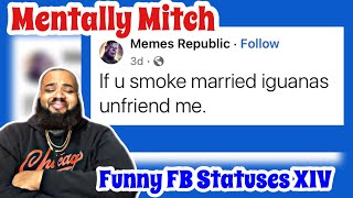 Mentally Mitch  Funny Facebook Statuses XIV  REACTION [upl. by Najed]