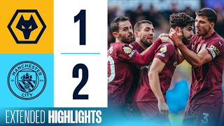 EXTENDED HIGHLIGHTS  Wolves 12 Man City  Gvardiol Stunner amp Stones scores late again [upl. by Lilac993]