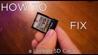 How to Fix a Locked SD Card [upl. by Grant331]