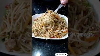 Homemade chicken noodles recipe  in easy and simple method  creative ideas 💃 [upl. by Weatherby]