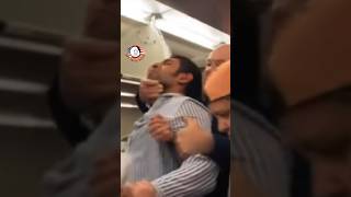 American Airlines Passenger Put In Headlock Then Removed for AntiSemitic Slur and Racial Blame Game [upl. by Roz]