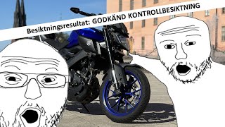 SISTA MOTOVLOGGEN FÖR I ÅR BESIKTAR MT125AN  GAMBEX [upl. by Agarhs114]