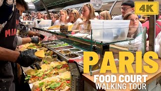 Tour in PARIS Marché Des Enfants Rouges Most Famous Food Court in PARIS 4K Walk in April 2024 [upl. by Willtrude]