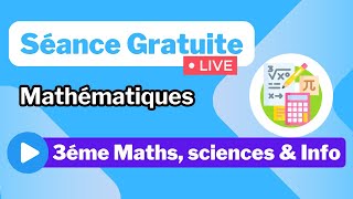 Séance Live  Maths  3éme [upl. by Haodnanehs]