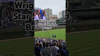 Final Friday Game at Wrigley Field Star Spangled Banner 🇺🇸 Chicago Cubs [upl. by Rednijar]