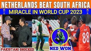 NETHERLANDS WON AGAINST SOUTH AFRICA  WORLD CUP 2023  PAKISTANI PUBLIC REACTION [upl. by Tuttle]