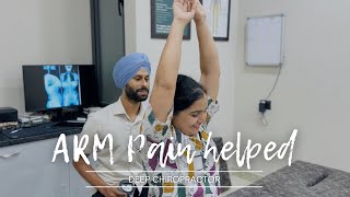 Arm Pain Helped deepchiropractor armpain shoulderpain chiropractorinindia gonstead ludhiana [upl. by Horatio]