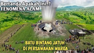 MENGEJUTKAN Terjadi Fenomena Alam Aneh Batu Bintang Jatuh Dari Langit Di Sawah Warga [upl. by Pilloff369]