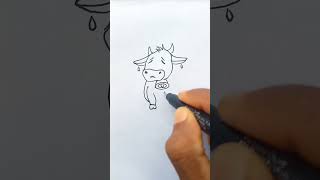 How to Draw cattle for kids [upl. by Darwin]