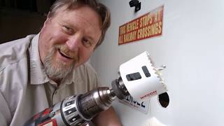 Shuttle bus rv conversion Part 36 30 Amp Shore Power Plug Install [upl. by Norek592]