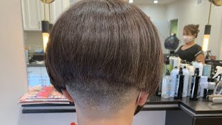 Long Hair buzzed to very short Pixie haircutsHalf shaved undercut short nape bowl Haircut 2024 [upl. by Sev501]