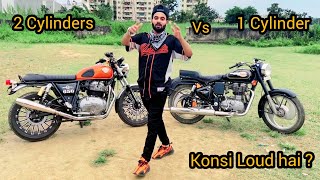 Interceptor 650 Vs Standard 350 Sound Difference  Royal Enfield [upl. by Raybin]